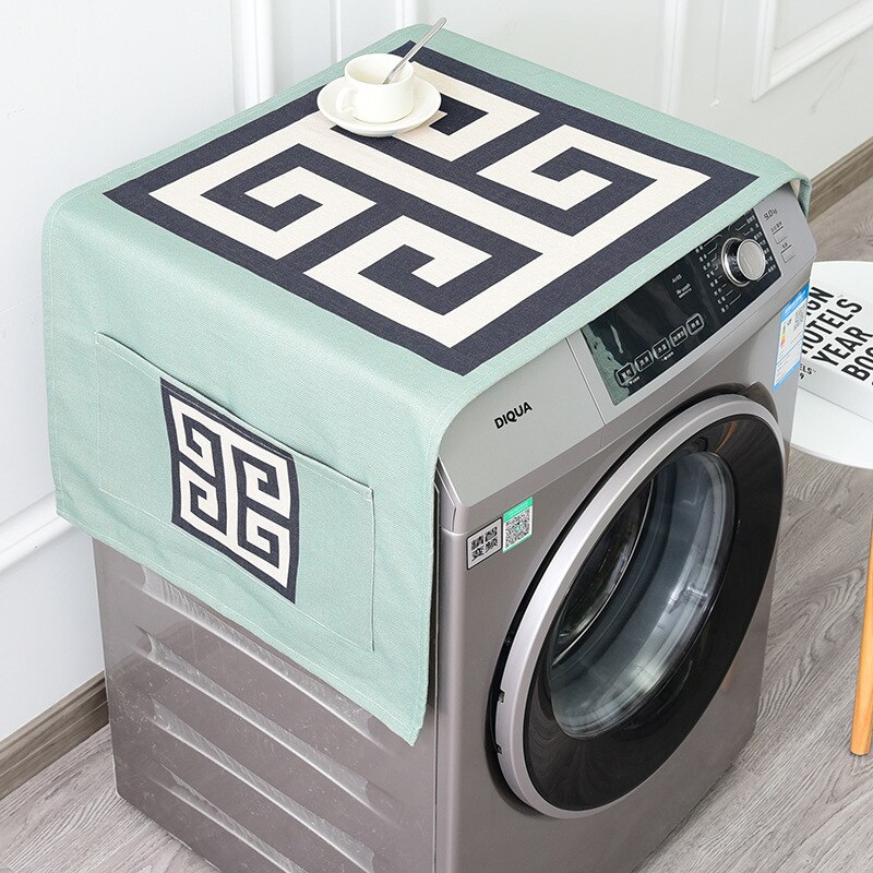 Cover Grace Linnen Wasmachine Deksel Koelkast Stofkap Automatische Wasmachine Covers Home Organisatie En Opslag: 2