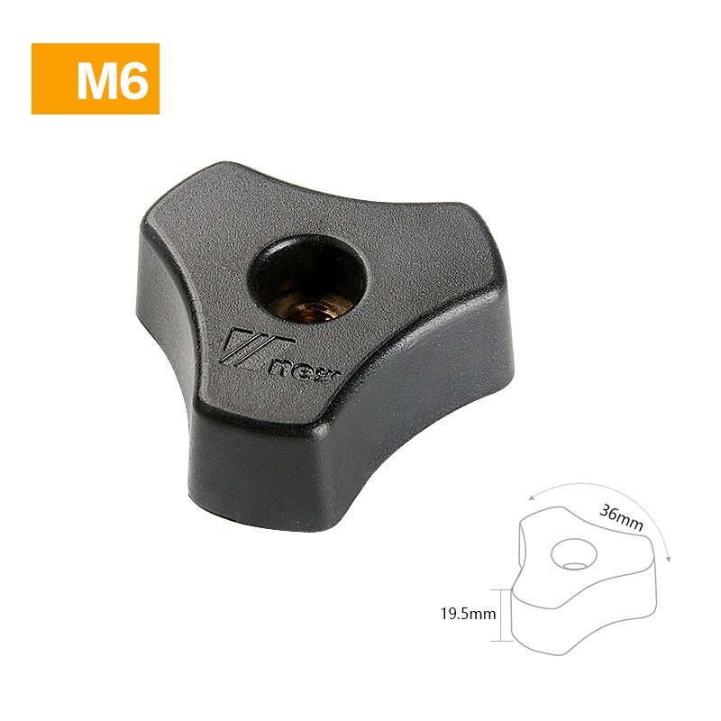 Houtbewerking T Blok M6 Moer Handvat Draai Noten Zelfsluitende T Schroef Slider T-Track Glijdende Veer Board borgring Ringen: M6 Nut
