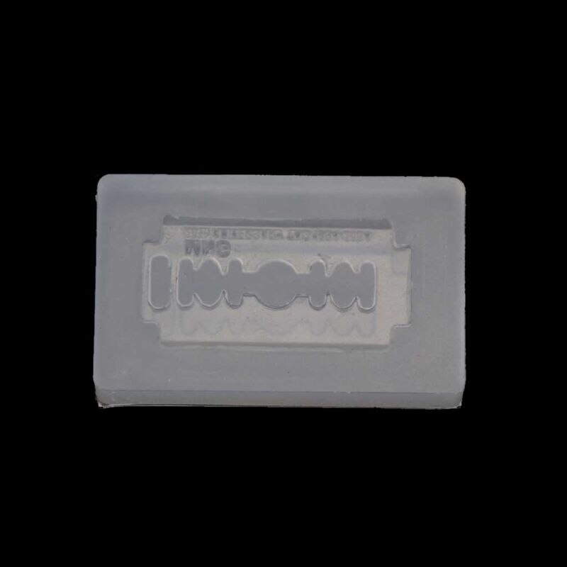 Diy scheermesjesvormige oorbellenhanger van hars en siliconen mal voor het maken van sieraden: Default Title