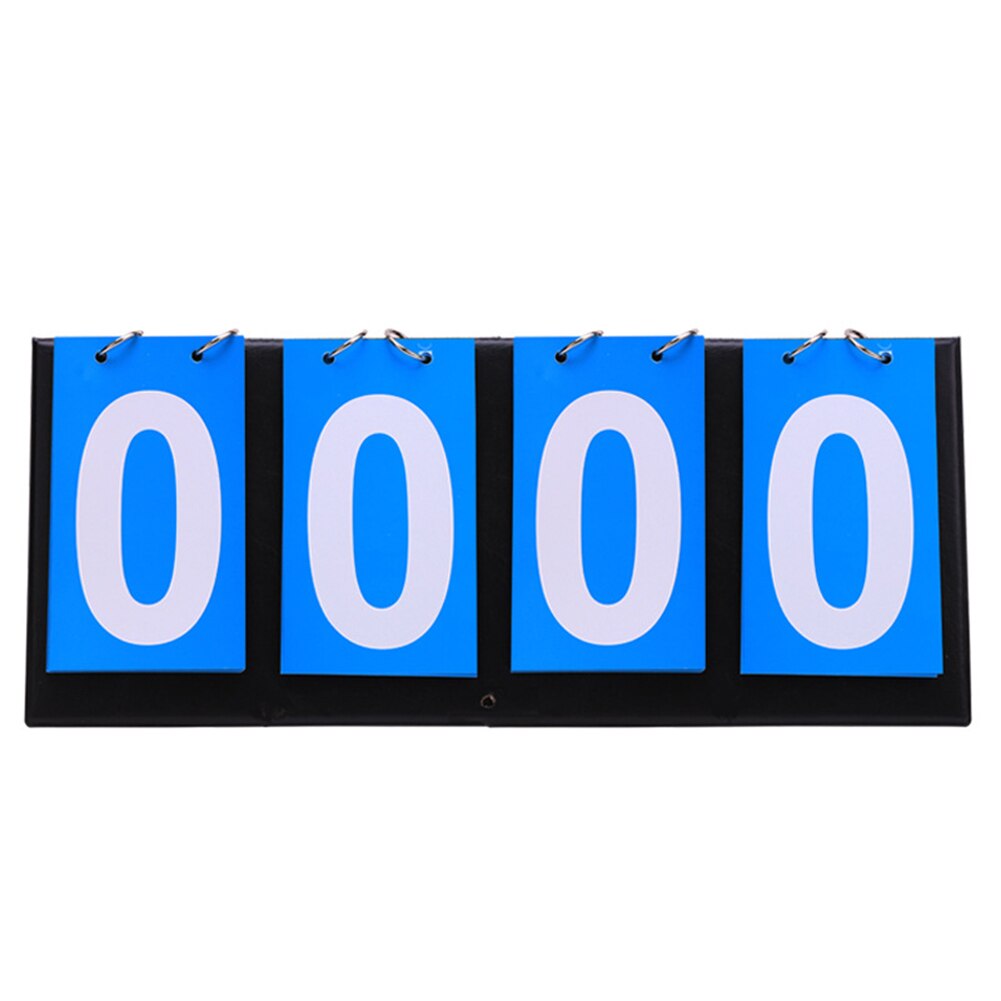 Team Sport Ring 4 Digit Scoreboard Basketball Badminton Count Down Table Tennis Competitions Manual Foldable Football Portable