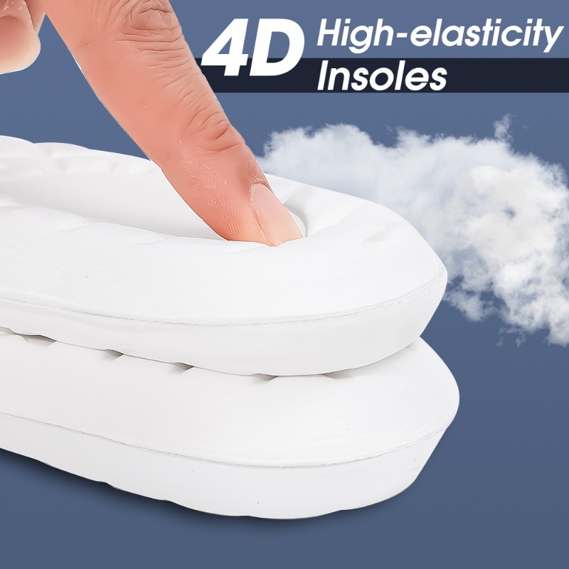Latex Memory Foam Insoles for Men'S Soft Foot Support Shoe Pads Soft Breathable Orthopedic Sport Insole Feet Care Insert Cushion