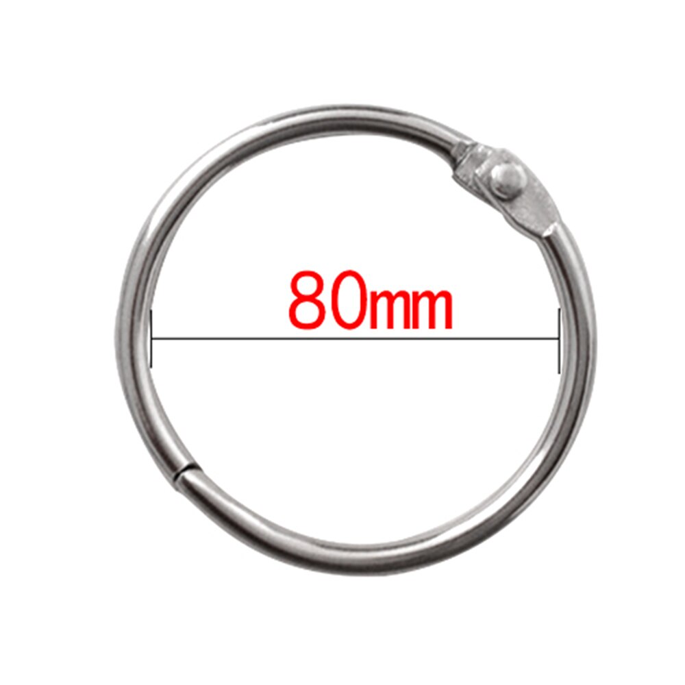 Suministros de encuadernación para álbumes, anillos con bisagras, llavero, aros de libro de hojas sueltas, carpeta de anillos de Metal