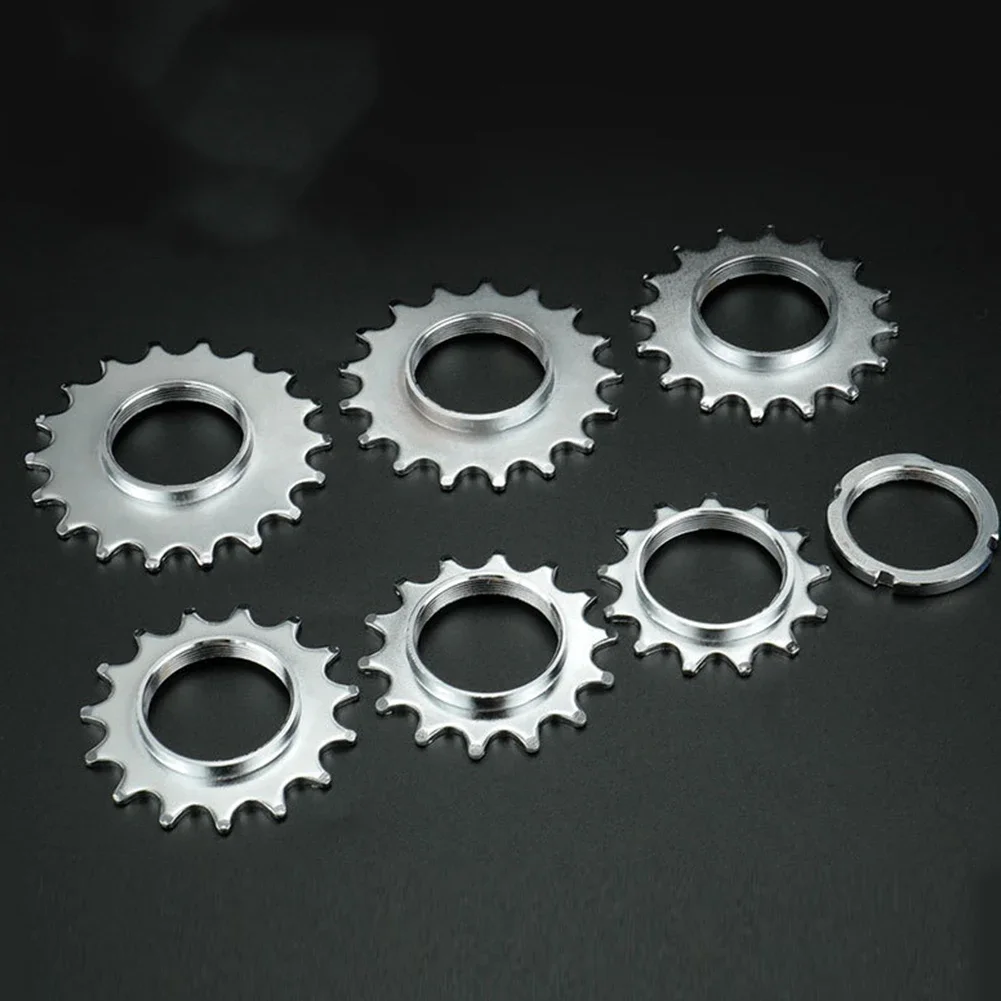 Piñón de rueda de bicicleta de piñón fijo 13t/14t/15t/16t/17t/18t con anillo de bloqueo, accesorios de ciclismo para buje de bicicleta de pista Fixie