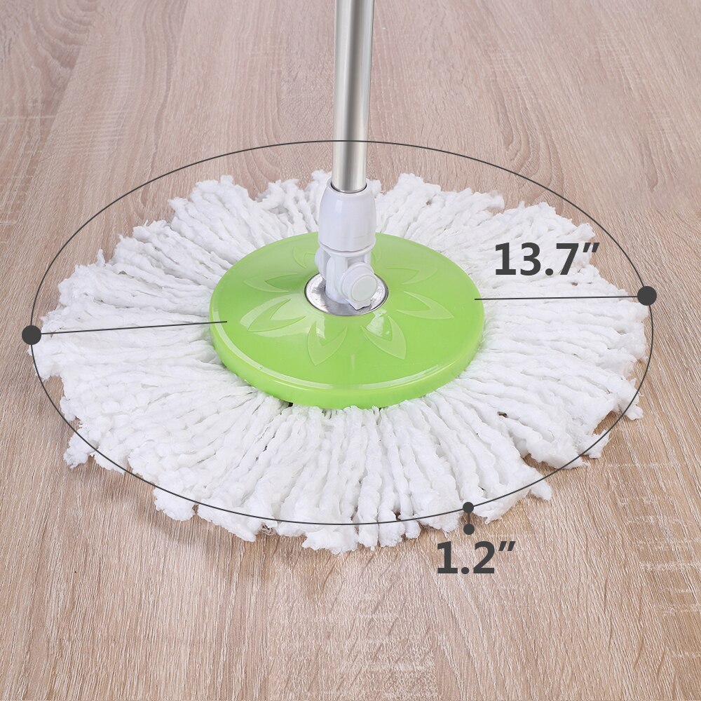 360 ° Spin Mop Met Emmer & Dual Mop Heads Blue190812121