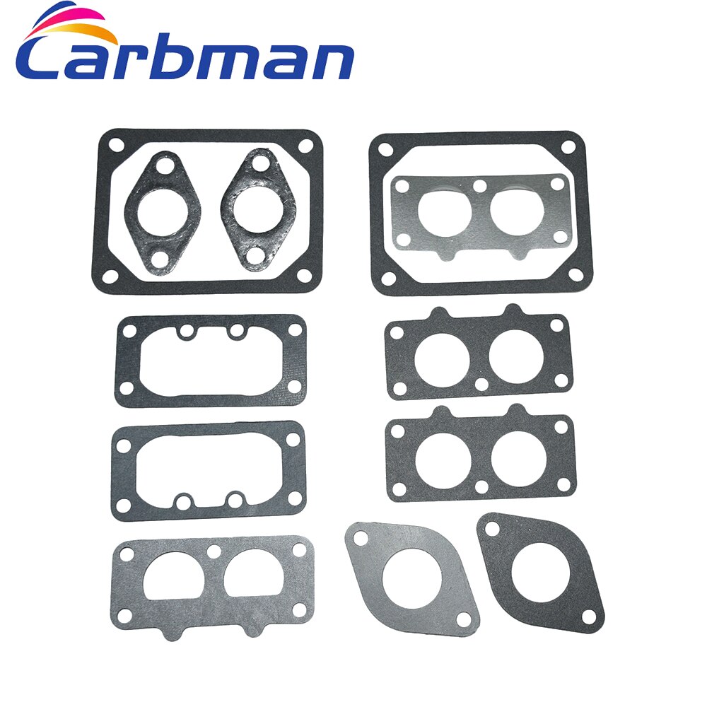 Carbman One Set Complete VALVE Gasket Kit For Briggs &amp; Stratton 694012 499889 Gasket Kit Engine Set