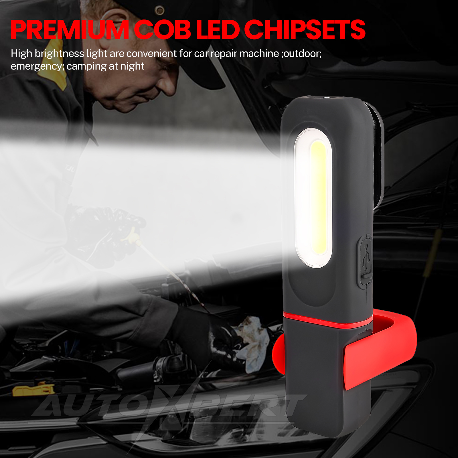 Autodetaillering Gereedschap Autolak Afwerking Lamp 2400mAh Scan Swirl Magnetische handgreep Multifunctionele autoreparatie Werklampen Oplaadbaar