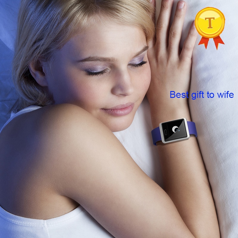 Beste om te trouwen nieuwste hartslag activiteit slaapmonitor siliconen armband horloge slimme armband slimme band voor vrouwen