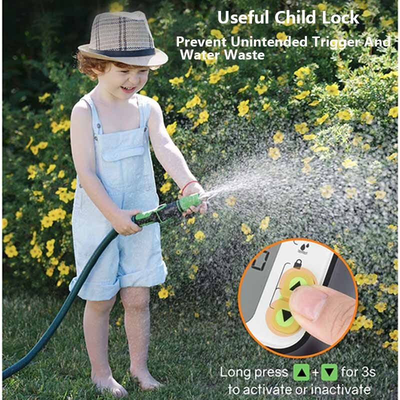 Rainwater Sensor Function Child Lock Mode Digital Water Timer IP65 Waterproof For Garden Lawn Watering System Irrigation Timer