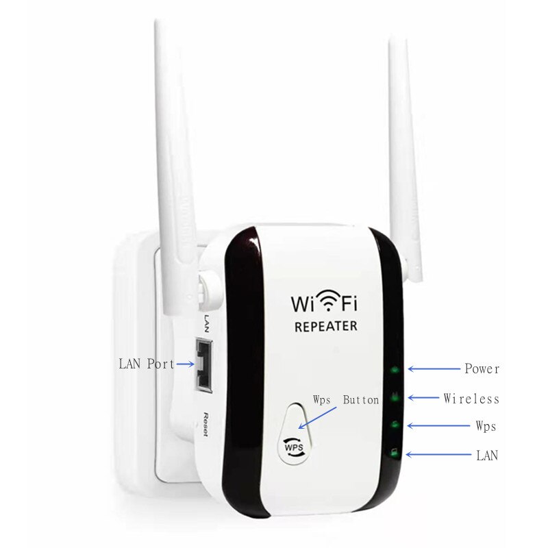 hengshanlao dropshiping 500m 4G 5G Wireless Wifi Repeater Amplifier 300Mbp network Wifi Router Extender 2 Signal antenna Booster