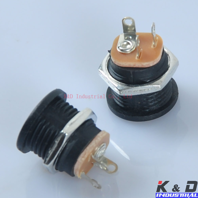 10x Power Jack Socket - 2.1mm Screw Nut - DIY Effect Pedal Power Supply