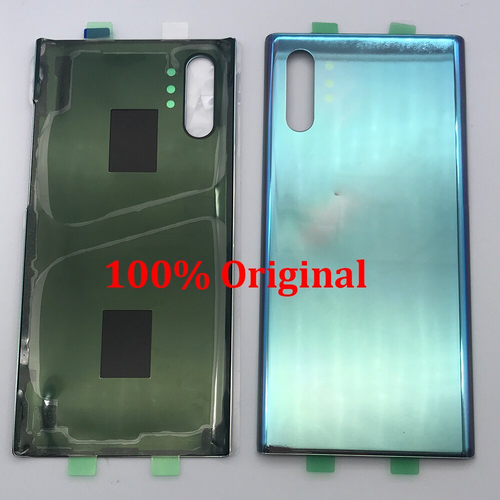 Battery Back Cover Glass Rear Door Replacement Housing STICKER Adhesive For Samsung Galaxy Note 10 Plus: Sliver Original