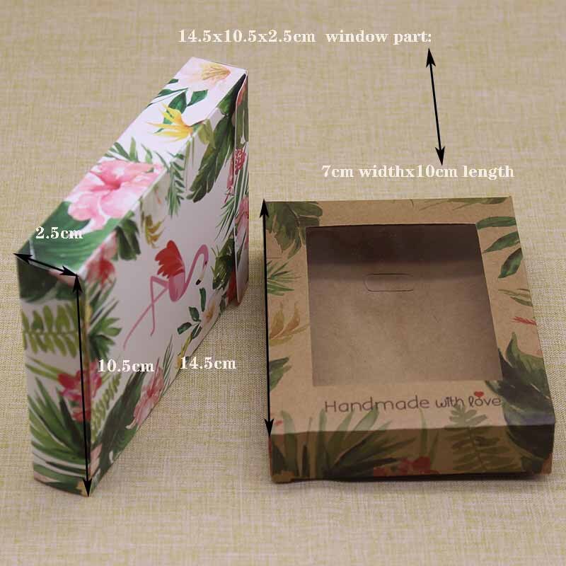 10 Uds papel para manualidades DIY de almacenamiento de caja de de Navidad con ventana dulces en caja de cajas gracias en casa proveedores caja