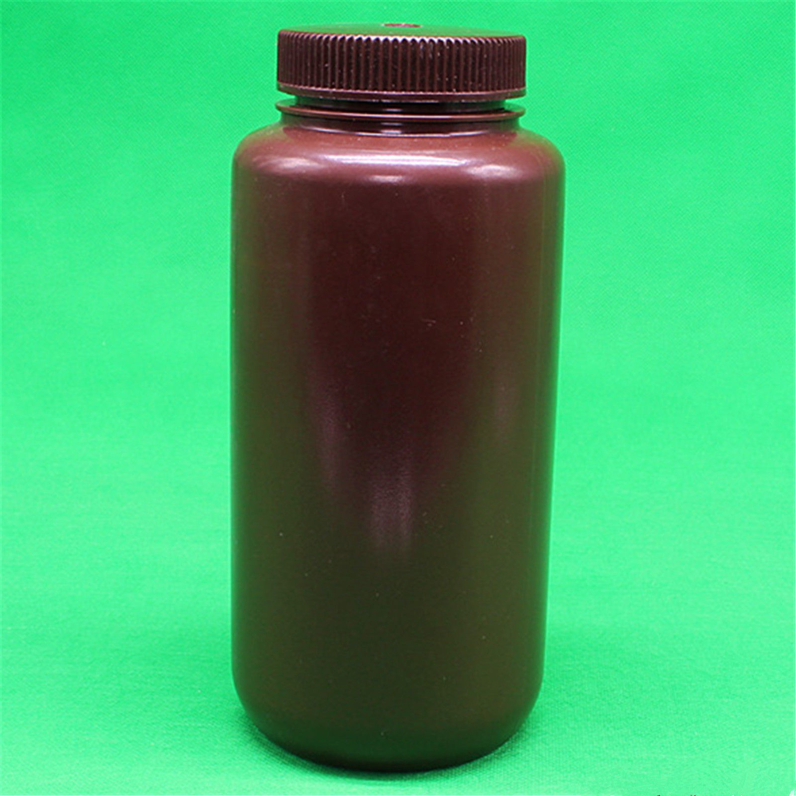 1000 mL Bruin HDPE Fles Brede Mond 1 Liter Lab Armber Plastic Reagens-Fles