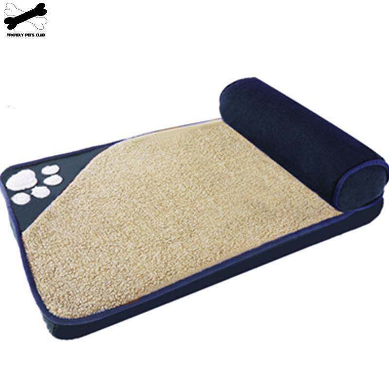 Danchen Hondenhuis, 2-in-1 opvouwbaar groot hondenbed met anti-angst zacht warm kussen, antislip huisdier iglo bed voor honden, puppy's, katten en konijn, afneembaar, wasbaar huisdier grot (XXL