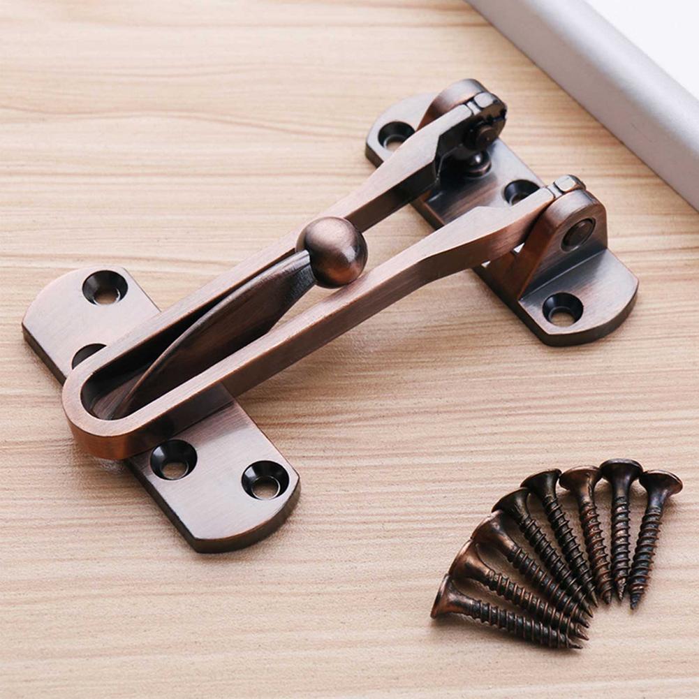 Gancho de Metal fundido para puerta, pestillo con textura de cerradura, decoración rústica de país, adorno para puertas de inodoro, hebilla de puerta corredera de ángulo recto, 1 ud.