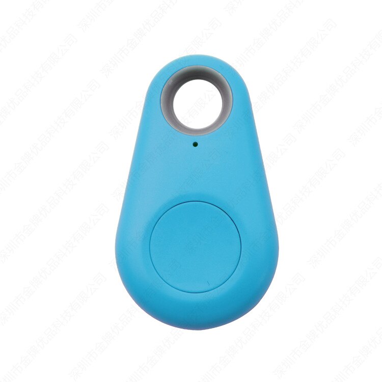 Mini bluetooth gps waterdrop locator bærbar anti-lost key finder pet tracker tovejs alarm anti-tyveri enhed: Himmelblå