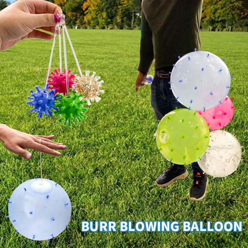 Burr Blazen Ballon En Bounce Bal Kids Funny Blazen Opblaasbare Ballonnen Bal Squeeze Bal Kerstcadeau Voor Kid Speelgoed: Default Title