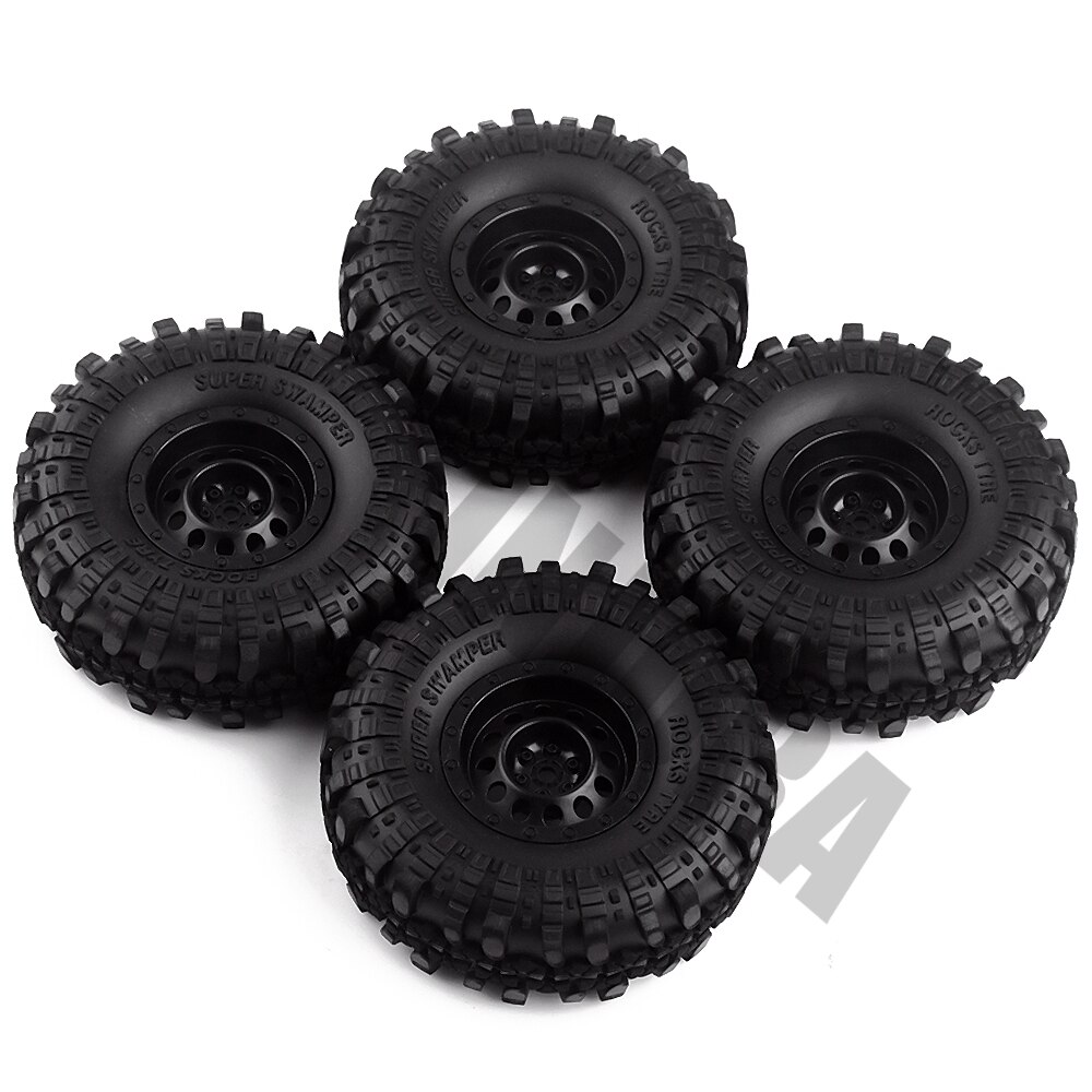 4 Stks Injora Rc Banden 2.2 Inch Rubberen Band vour1/10 Crawler Axiale Scx10 Ax10 Wraith D90 Ongelijke Textuur Sterke Grip-Injora
