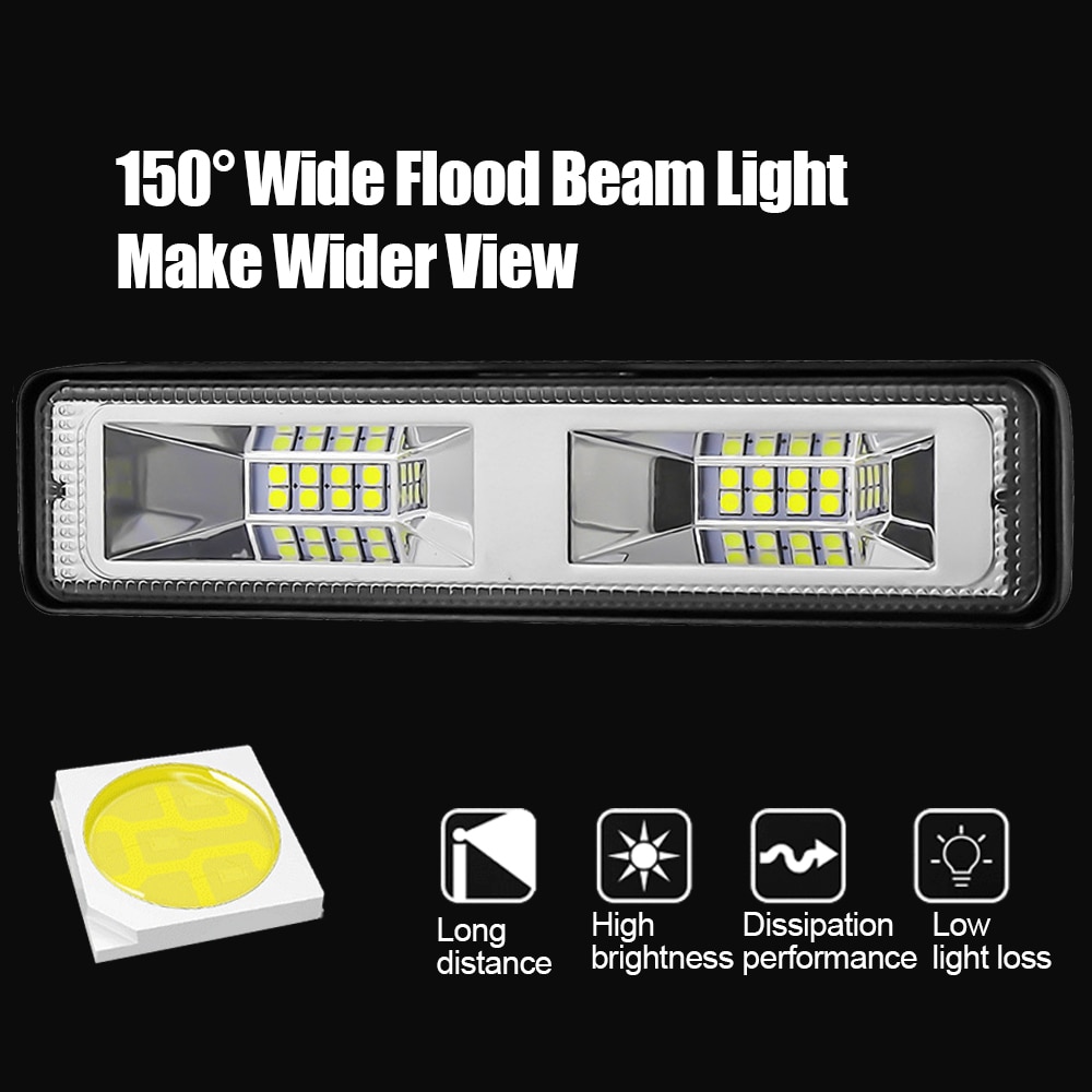LED Headlight 12V For Auto Motorcycle Truck LED Spotlight For Boat Tractor Trailer Off Road Work Light Fog Lamp Car Night Light