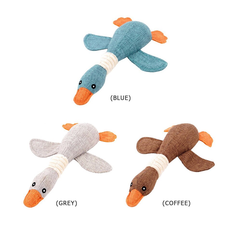 Dog Squeak Toys Wild Goose Sounds Toy Cleaning Teeth Puppy Dogs Chew Supplies Training Supplies Dog Educational Plush Toys