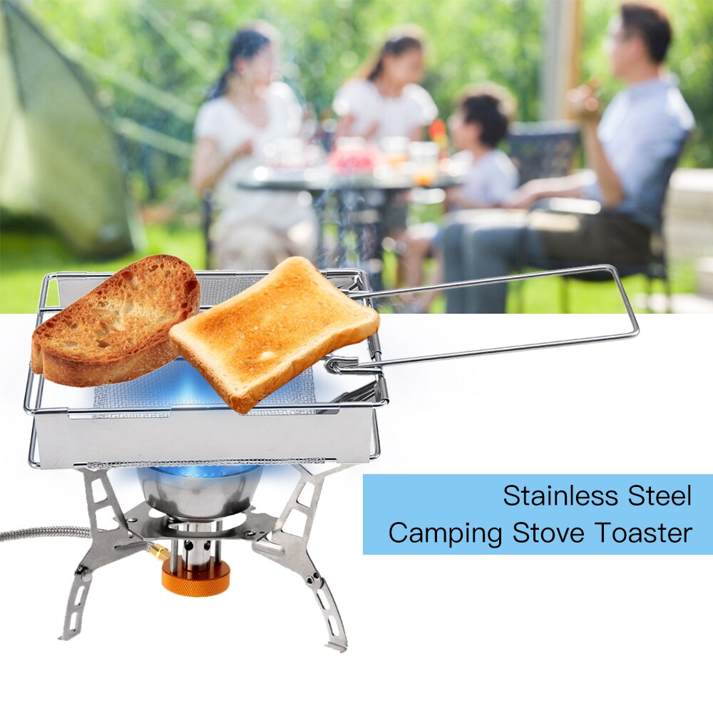 Bread Toaster Camping Stove Toaster Plate Portable Outdoor Camping Bread Toaster Grill Cookware Outdoor Grill