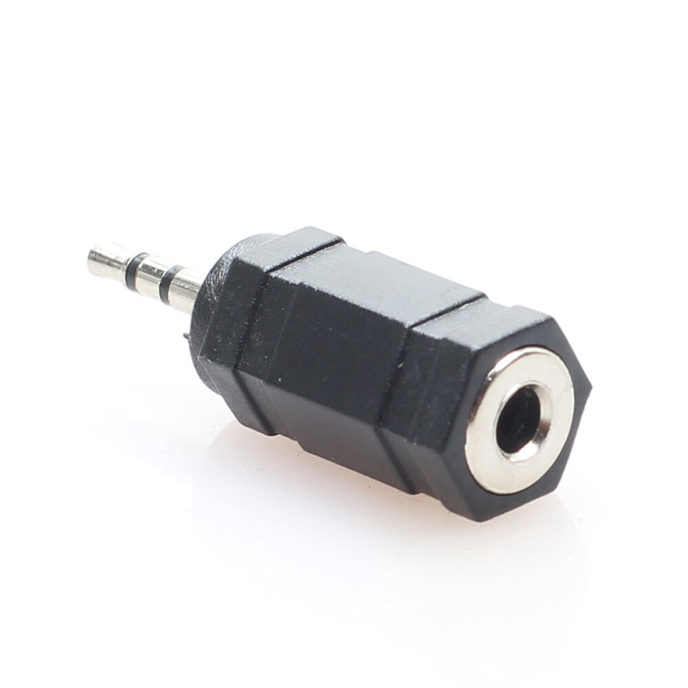 2.5 Mm Male Naar 3.5 Mm Vrouwelijke 2.5 3.5 Stereo Jack Audio Telefoon Hoofdtelefoon Zwart Oortelefoon Converter adapter Kabel Plug