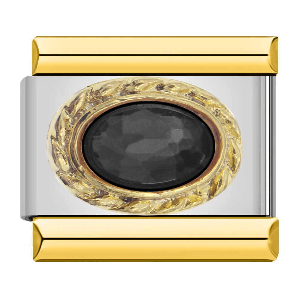 Hapiship Original Gänseblümchen verrotten-weiß-schwarzer strass-Charme, passend für armbänder, edelstahl, schmuckherstellung  dj010: G