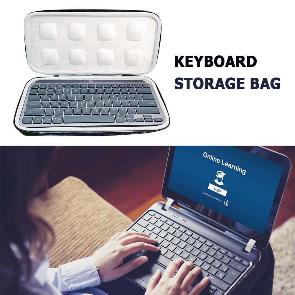 Wireless Keyboard Portable Opbergtas Stofdicht Waterdichte Bescherm Bag Travel Draagtas Voor Logitech Mx Toetsen Mini Toetsenbord