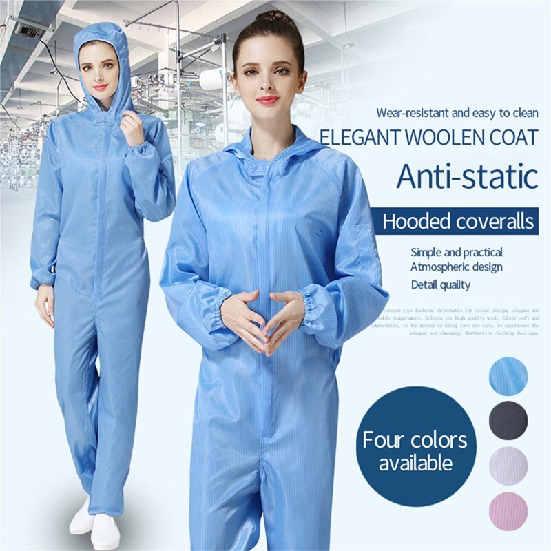 Combinaison Hazmat PPE costume de protection Anti-statique poussière costume vêtements usine hôpital atelier travail sécurité vêtements