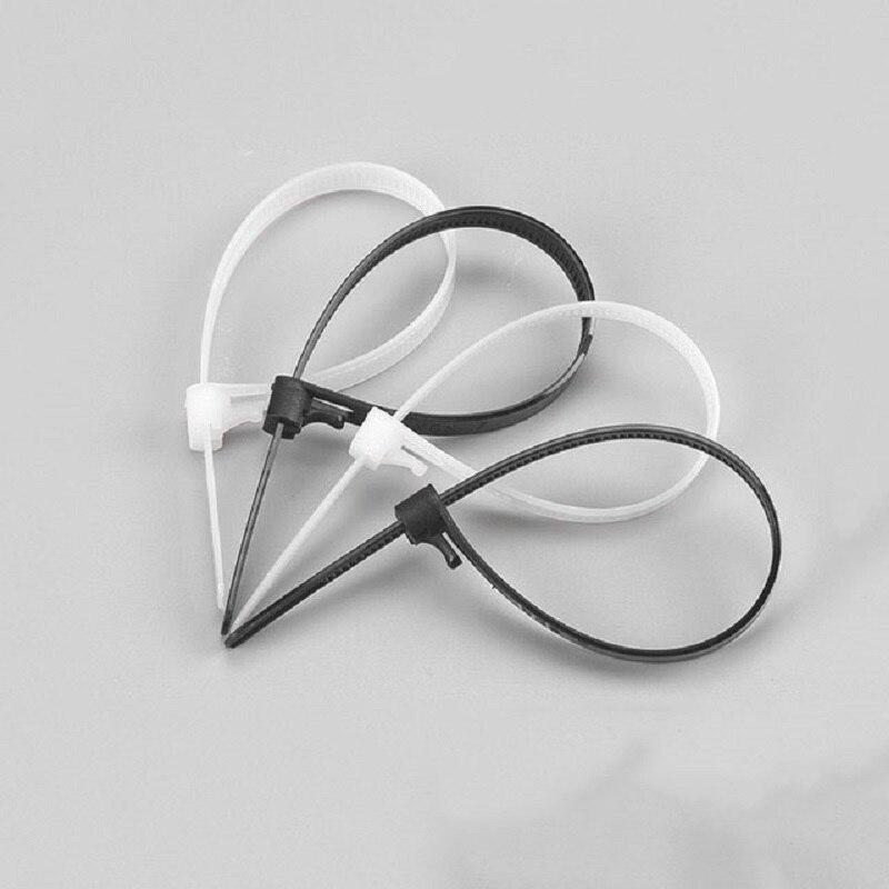 50pcs White cable base installation 20 25 30 40mm self-adhesive cable zipper installation base wall frame fixed seat clip