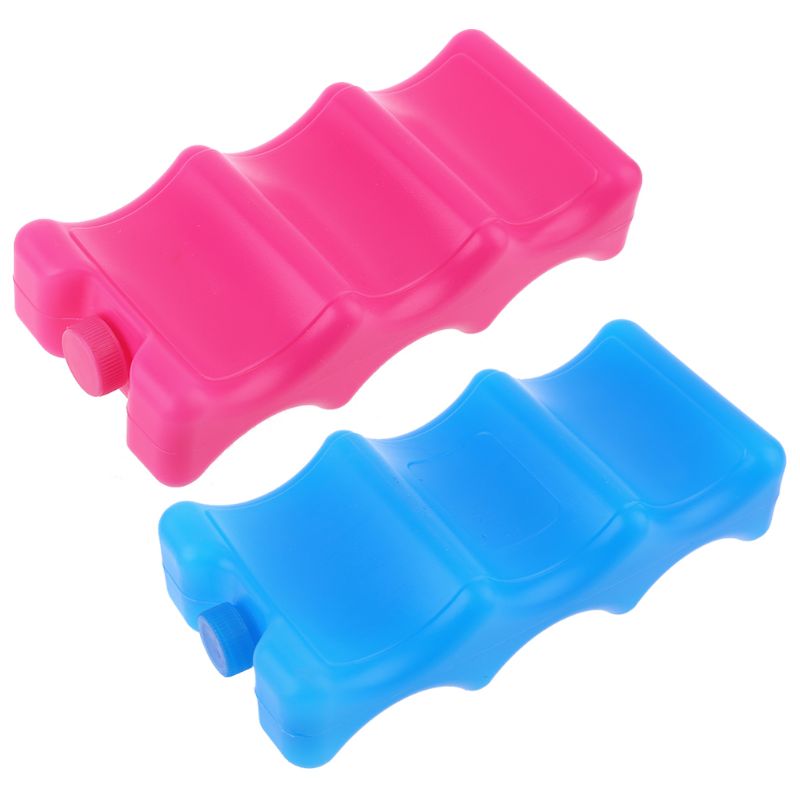 Bloques de hielo reutilizables, 600ml, paquete de hielo, enfriador, almacenamiento de leche para bolsa refrigeradora Y4QA