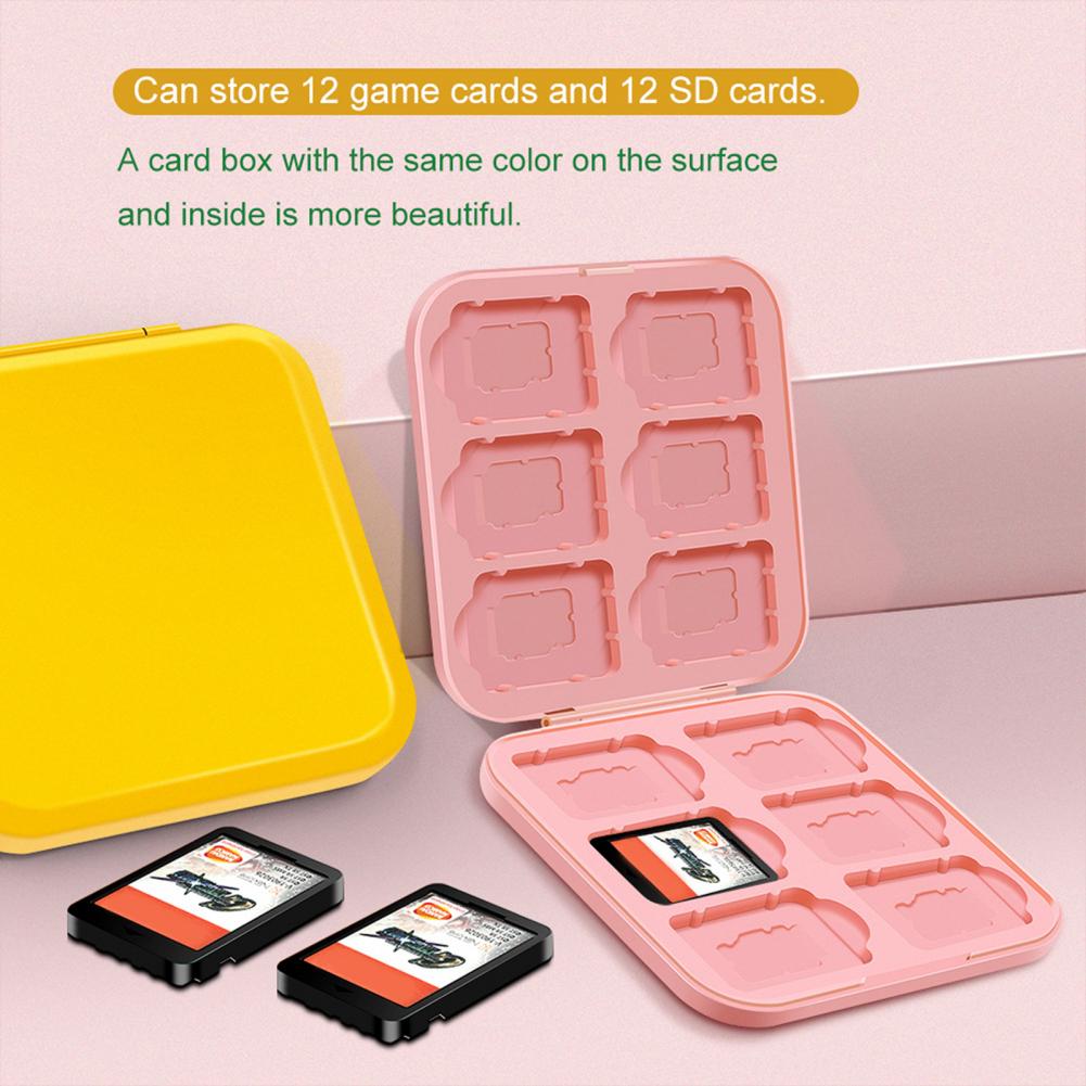 Voor Schakelaar 24 Game Cassette Opvallende 24 Game Houder Soft Liner Abs Compact Size 24 Card Box Handig game Case