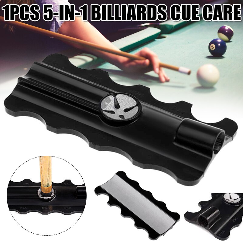 Billiards Pool Cue Tip Repair Tool Billiard Cue Accessories Trimmer/Burnisher/Shaper/Taper 5-in-1 Tool YS-BUY