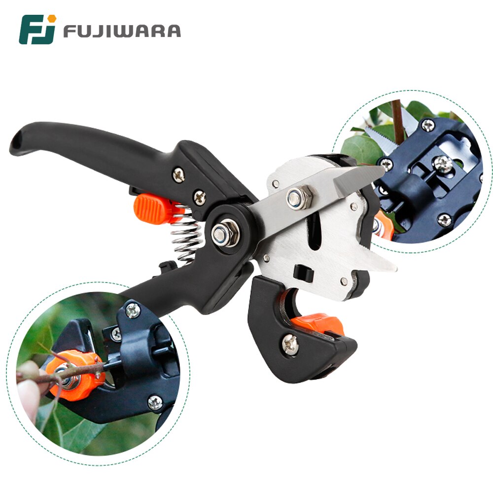 Fujiwara Enten Scharen Schaar Fruit Boom Vaccinatie Multifunctionele Bud Cutter 3 Styple Blade Tuingereedschap