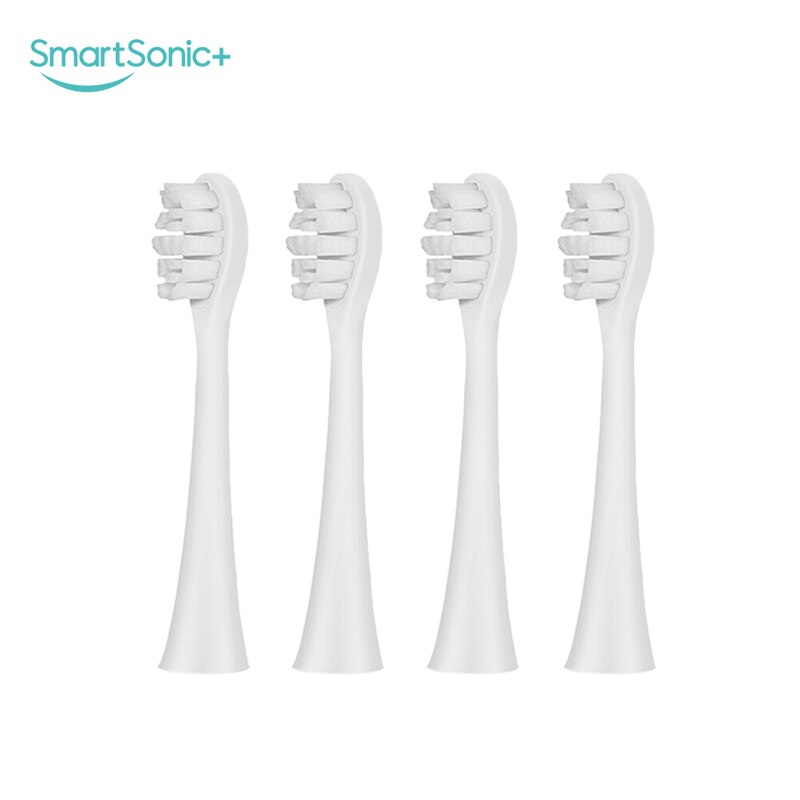 SmartSonic Waterproof Sonic Electric Toothbrush USB Rechargeable Tooth Brush Ultrasonic Toothbrush with 2 Brush Heads: only 4pcs White