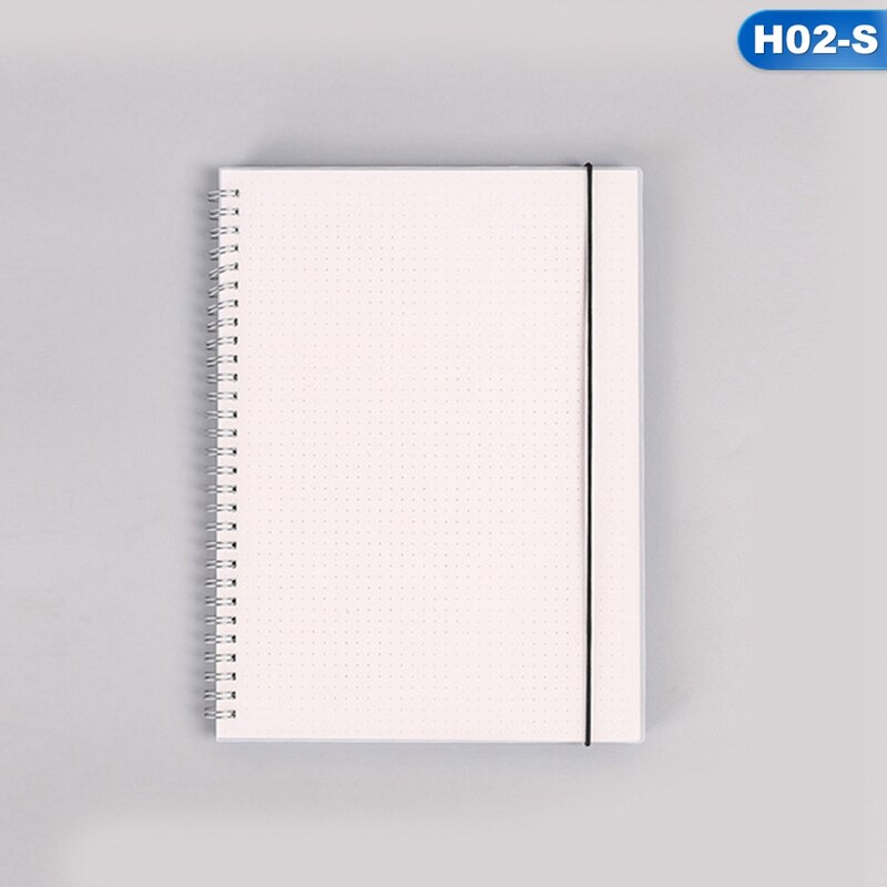 80 Sheets A5 A6 Horizontal Line Grid Lattice Notebook Write Smoothly Blank Frosted Notepad School Office Supplies A: H02-A6