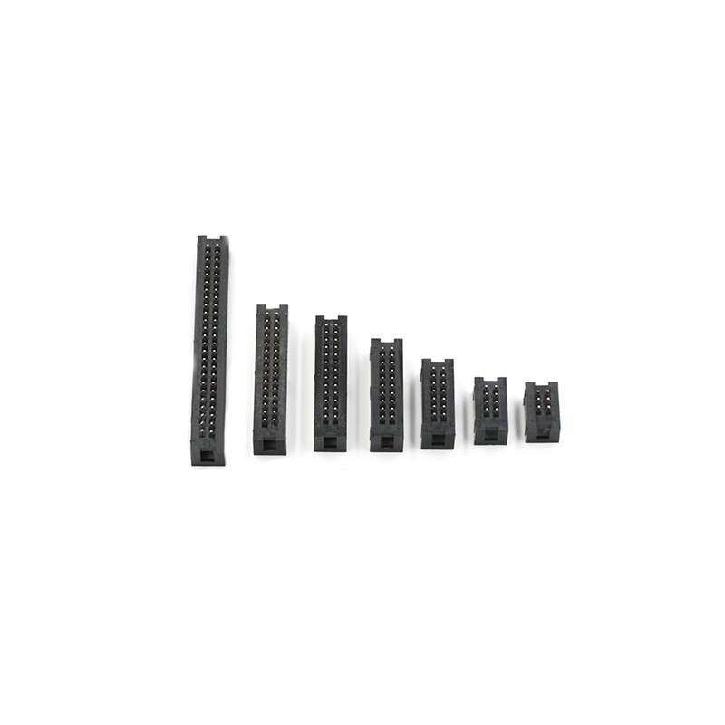 10Pcs DIP 6/10/20/26/34/40 PIN 2.54MM Pitch MALE SOCKET Straight Idc Box Headers PCB CONNECTOR DOUBLE ROW 10P/20P/40P DC3 HEADER
