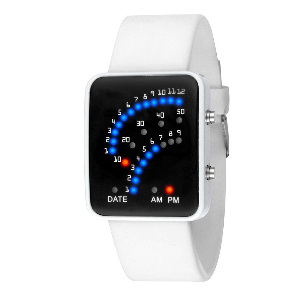 De luxe Montre Pour Hommes Femmes Style Futuriste Multicolore Montre Électronique À LED Sport Montres Montre Numérique Relogio Masculino