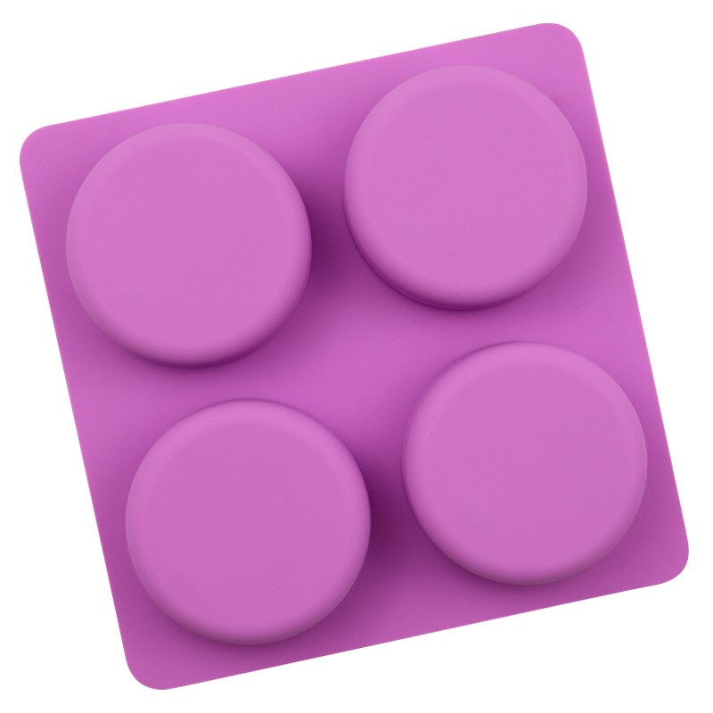 Molde de silicona para jabón de la Luna y el sol, molde de 4 cavidades para jabón facial, para barra casera, fabricación de resina de baño