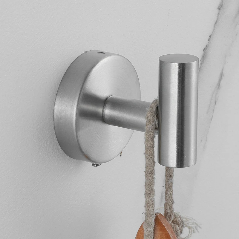 Silver Bathroom Hardware Set 304 Stainless Steel Towel Rack Toilet Paper Holder Liquid Soap Holder Towel Bar Toilet Accessories