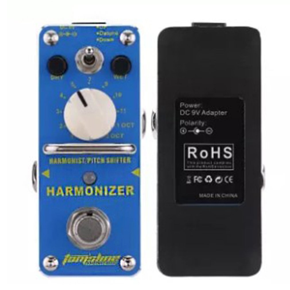 Harmonizer Harmonist Pitch Shifter Elektrische Gitaar Effect Pedaal Mini Enkele Effect Met True Bypass Blauw