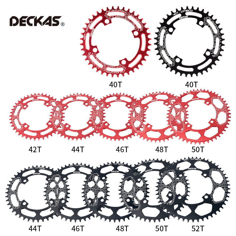 DECKAS deore 104BCD 40T 42T 44T 46T 48T 50T 52T Mountain Bicycle Chainwheel MTB bike crankset Narrow Wide Round Chainring