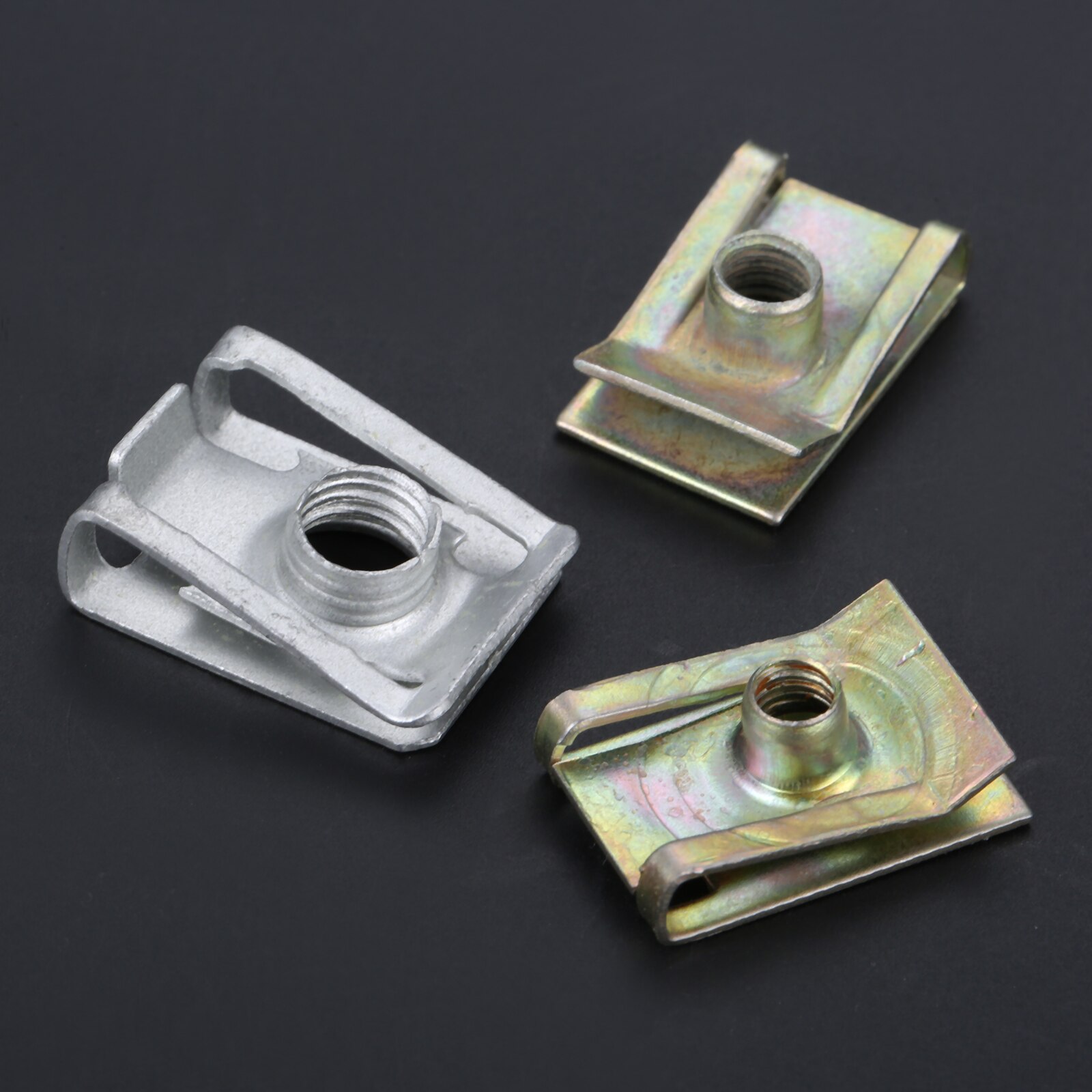 Yetaha 10Pcs Auto Fastener M5 M6 M8 Clips For Car Motor Tread Panel Spire Nut Universal Speed Zinc Mounting Clamp