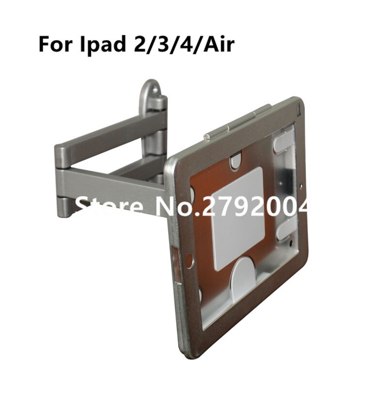 Portable elastic flexible Ipad wall mount flat pad security display lock tablet secure case antitheft support for Ipad 2/3/4/air