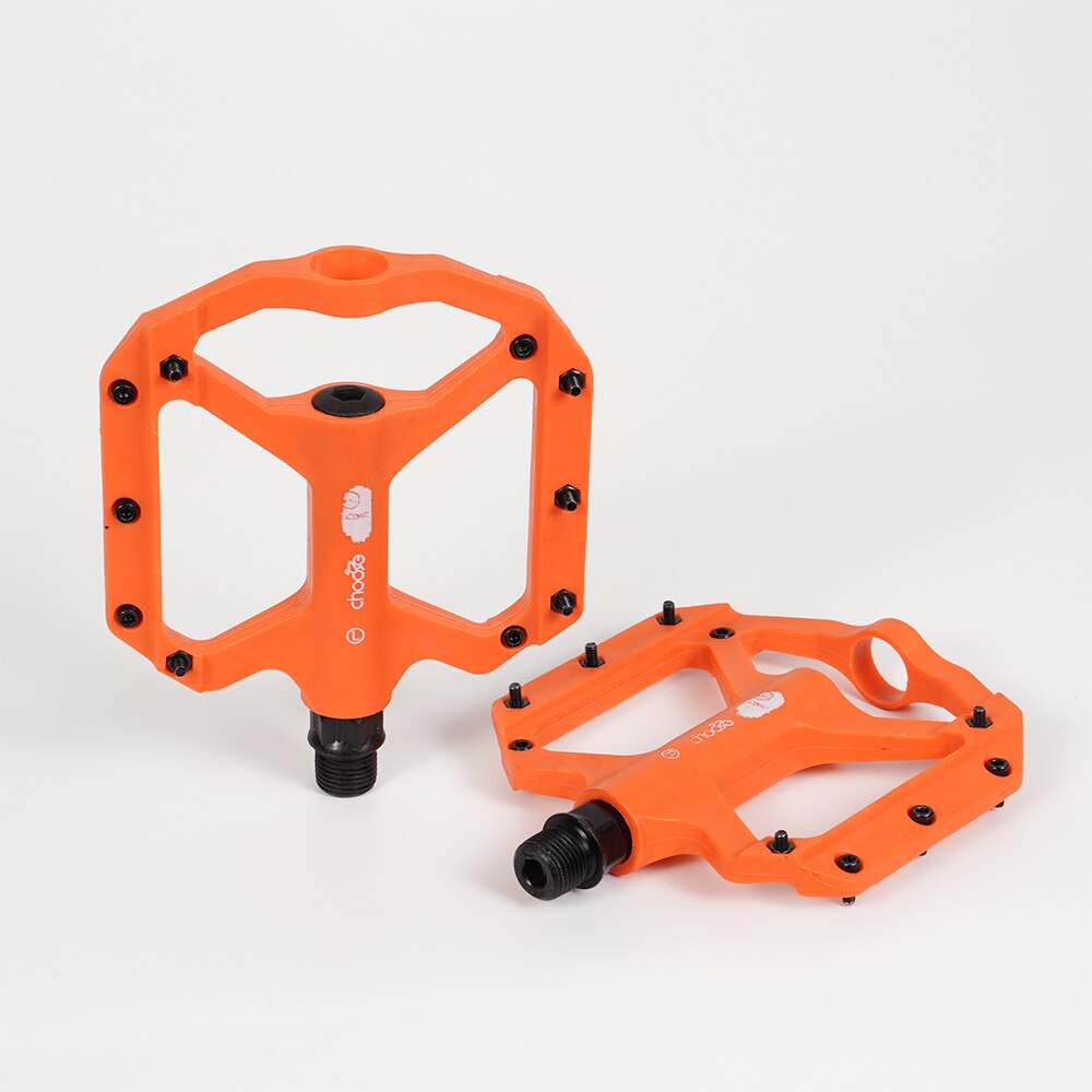 Chooee Fiets Pedalen 9/16 &quot;Bmx Mountainbike Voetpedaal Nylon Voor Mtb Racefiets Pedalen Antislip: Nylon Orange