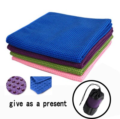 Glidefrit superabsorberende yogahåndklæde skridsikker mikrofiber