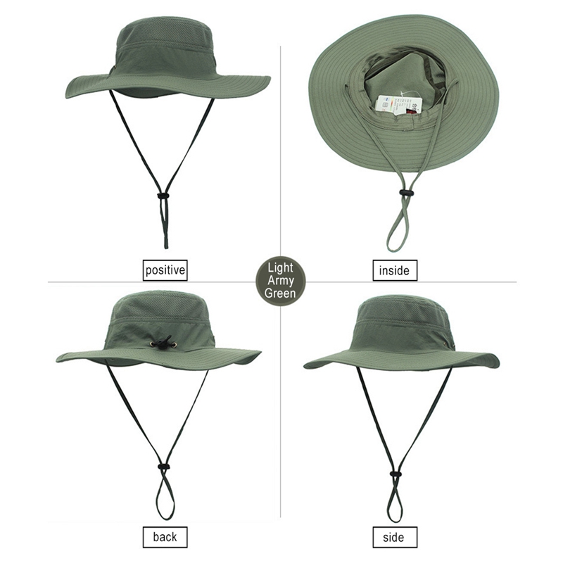 Large Brim Hat UV Protection Sun Hat Outdoor Sun Protection Fisherman Hat Basin Cap Summer