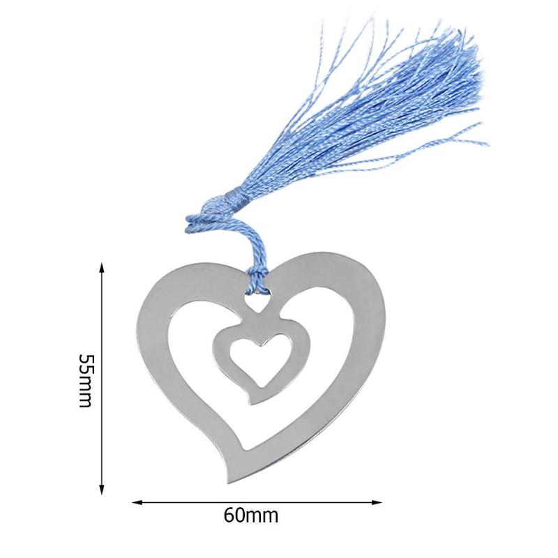 Hollow Metal Bookmarks Book Mark Heart Alloy Stencils Template Paper Dies Cut Kids Stationery School Supplies