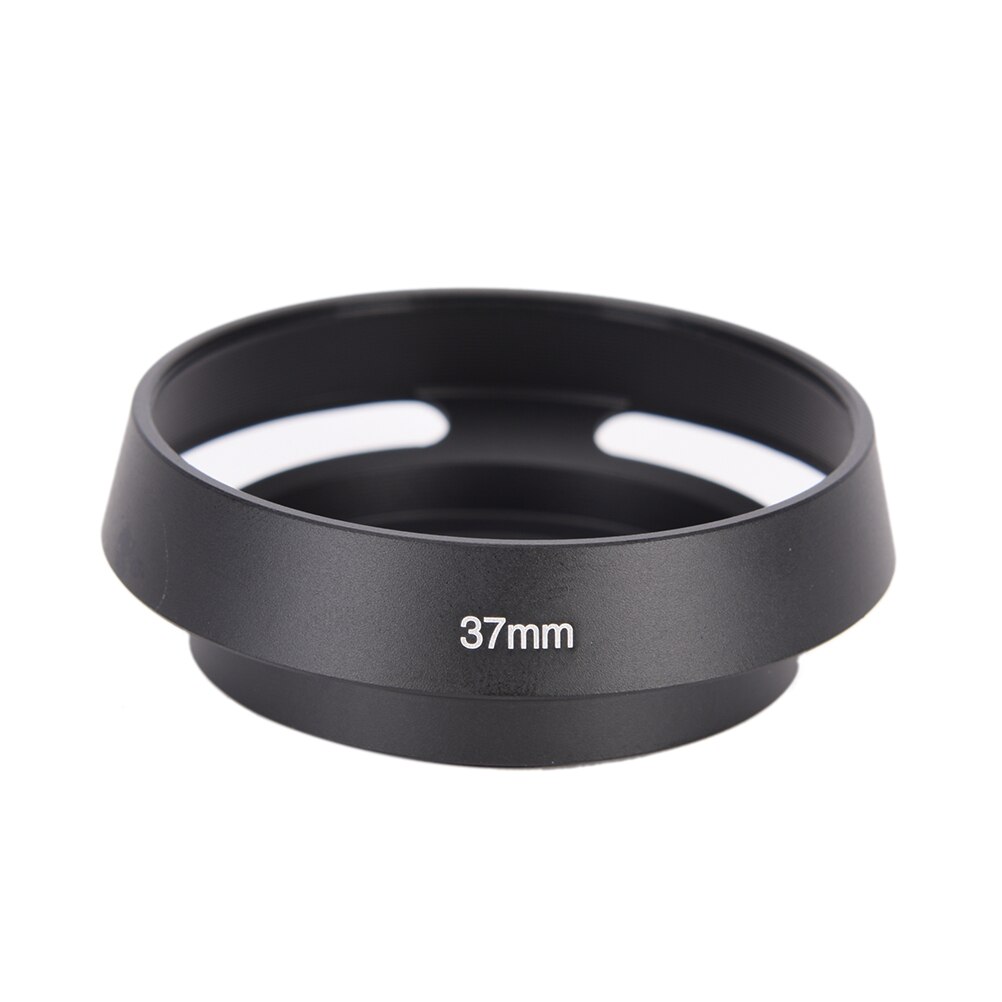 37 39 40.5 43 46 49 52 55 58mm noir ventilé bombé en métal caméra pare-soleil pour Leica M pour Pentax pour S & ny pour Olympus