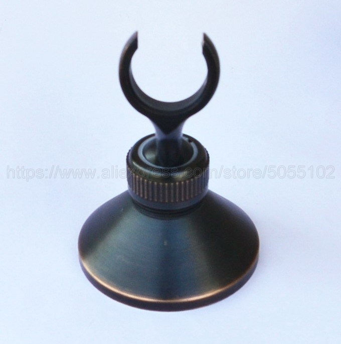 Black Brass Bathroom Hand Held Shower Head Holder Bracket Bathroom Hardware Accessory Wall Mounted Hook zsh062